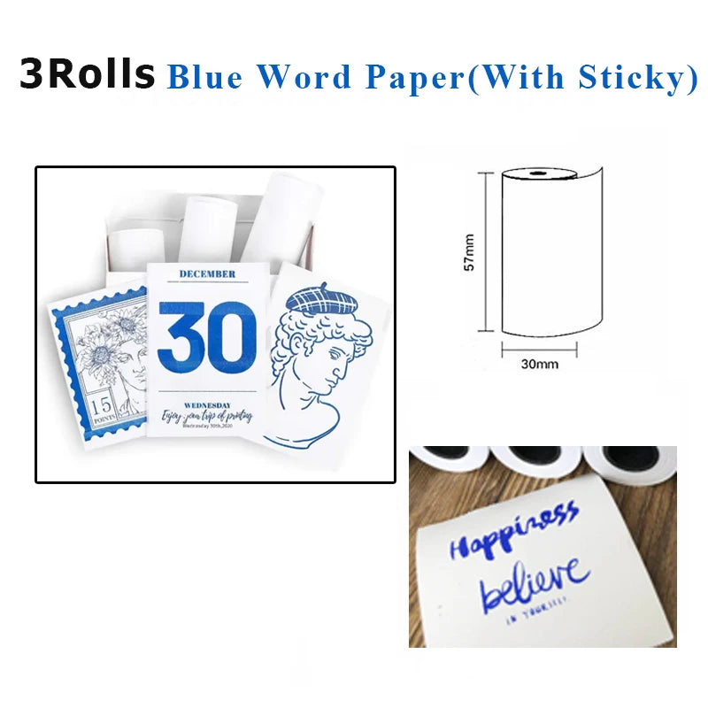 Holographic Laser Transparent Glossy Thermal Sticker Paper rolls