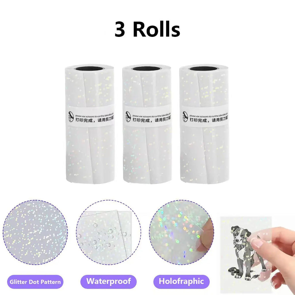 Clear Holographic Transparent Self-Adhesive Thermal Paper Rolls