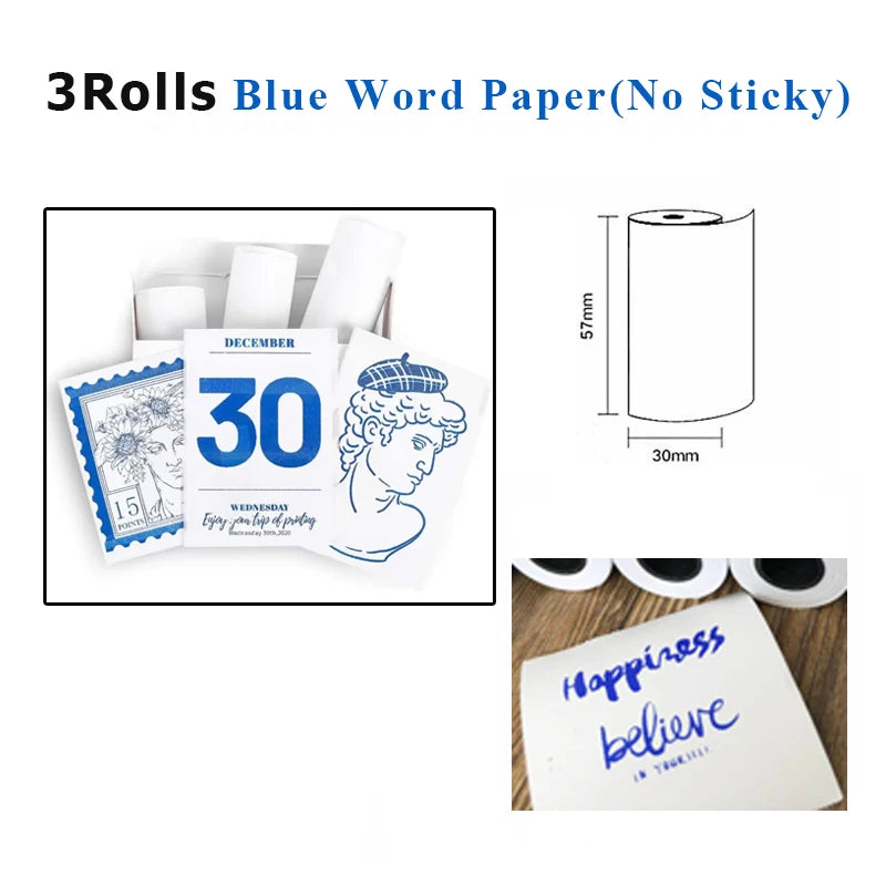 Holographic Laser Transparent Glossy Thermal Sticker Paper rolls