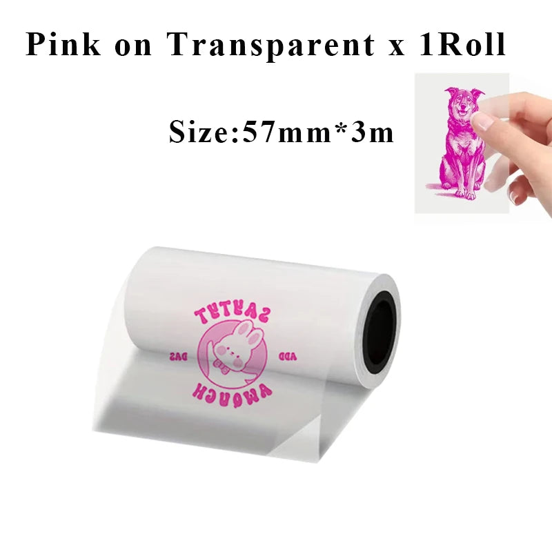 Holographic Laser Transparent Glossy Thermal Sticker Paper rolls