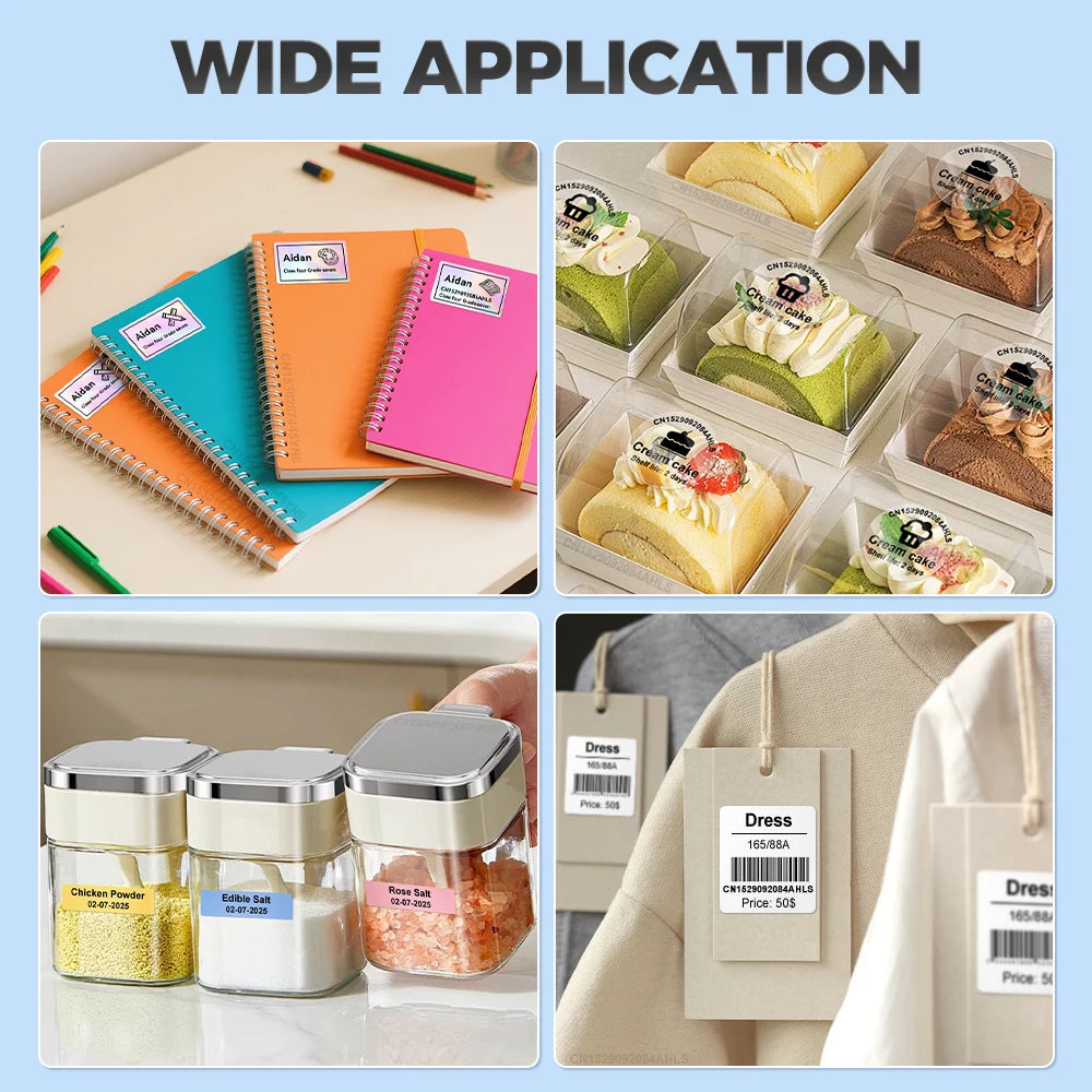 Portable Mini Printer Bluetooth Self Adhesive Sticker Labeller