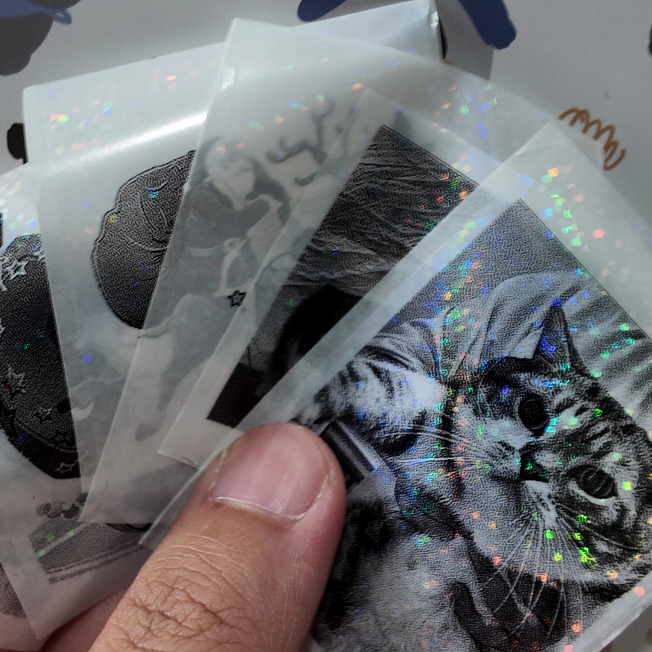 Clear Holographic Transparent Self-Adhesive Thermal Paper Rolls