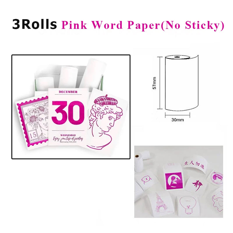 Holographic Laser Transparent Glossy Thermal Sticker Paper rolls