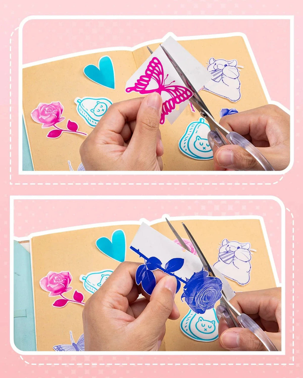 Holographic Laser Transparent Glossy Thermal Sticker Paper rolls