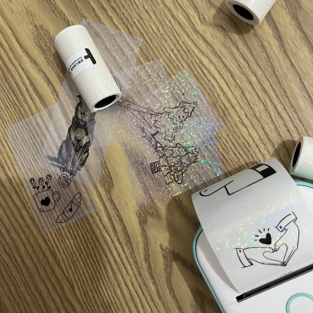 Clear Holographic Transparent Self-Adhesive Thermal Paper Rolls