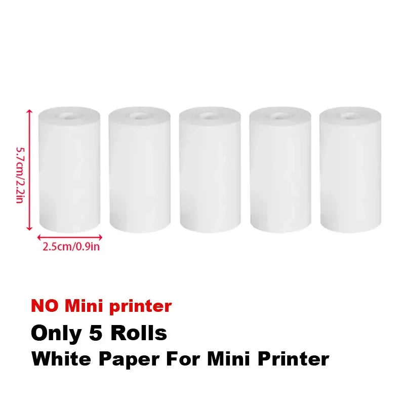 Mini Portable Thermal Printing Sticker Wireless Inkless Mini Printer