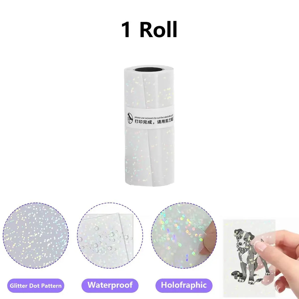Clear Holographic Transparent Self-Adhesive Thermal Paper Rolls