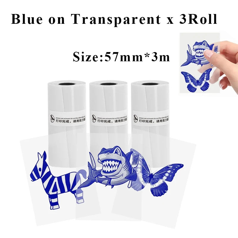 Holographic Laser Transparent Glossy Thermal Sticker Paper rolls