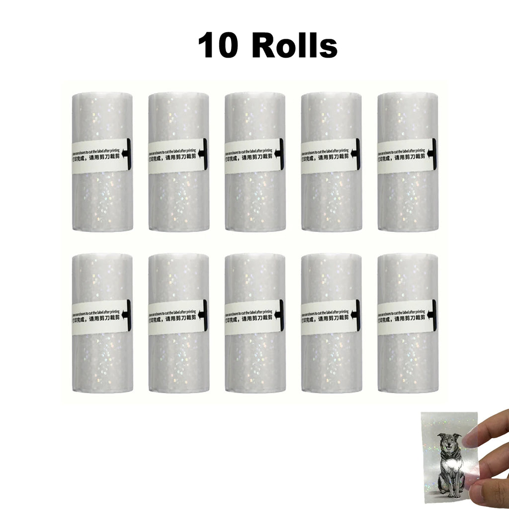 Clear Holographic Transparent Self-Adhesive Thermal Paper Rolls