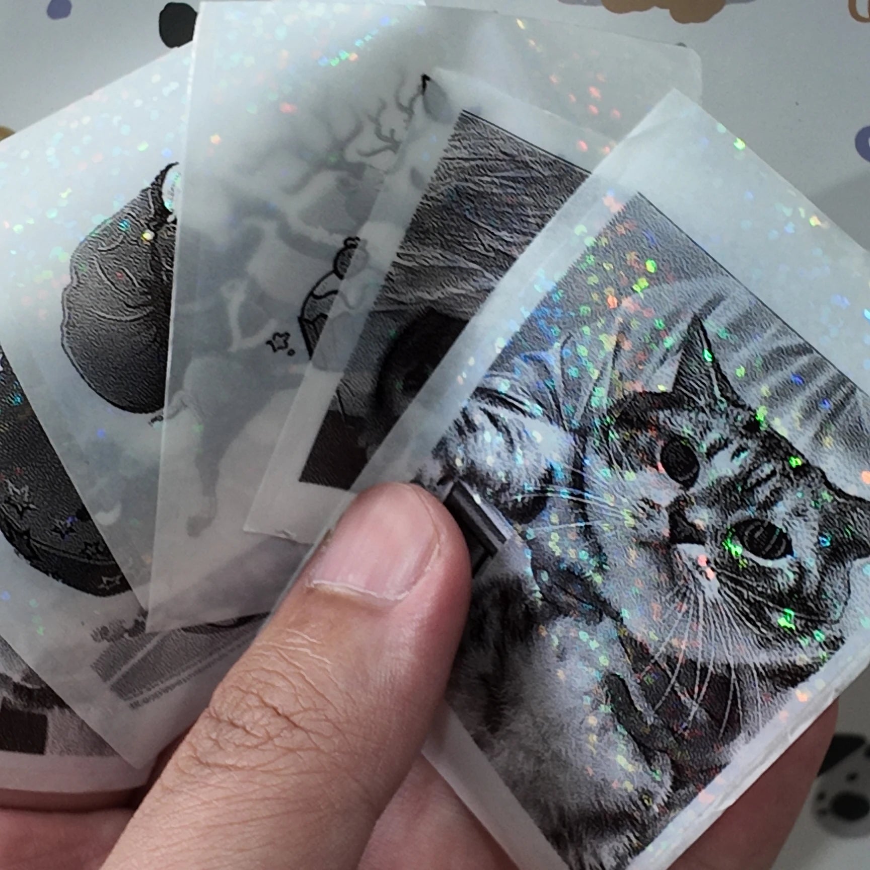 Clear Holographic Transparent Self-Adhesive Thermal Paper Rolls