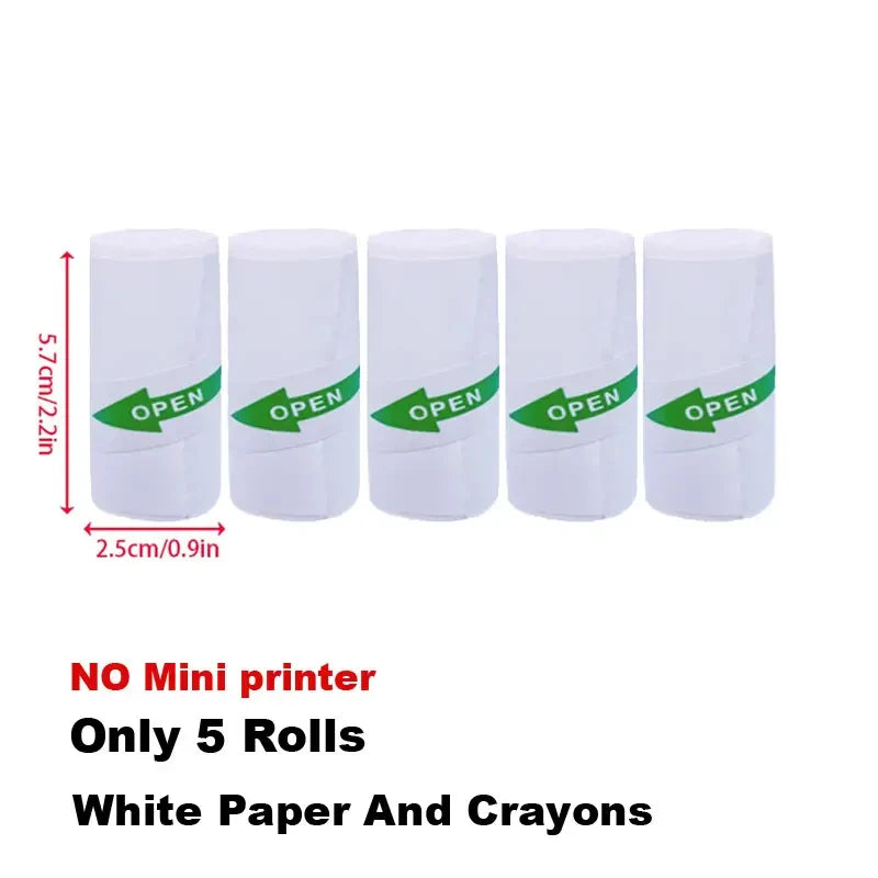 Mini Portable Thermal Printing Sticker Wireless Inkless Mini Printer