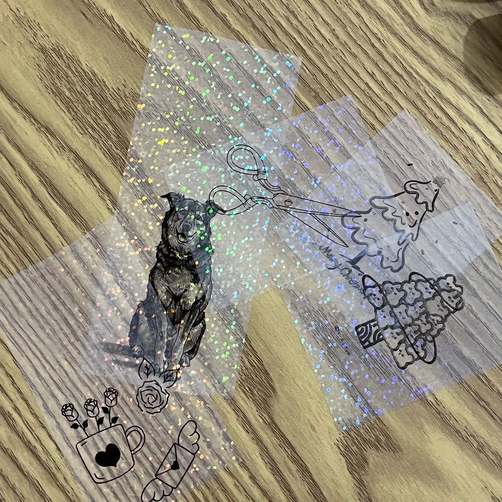 Clear Holographic Transparent Self-Adhesive Thermal Paper Rolls