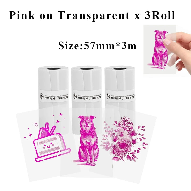 Holographic Laser Transparent Glossy Thermal Sticker Paper rolls