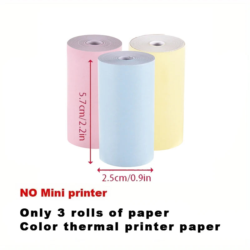 Mini Portable Thermal Printing Sticker Wireless Inkless Mini Printer