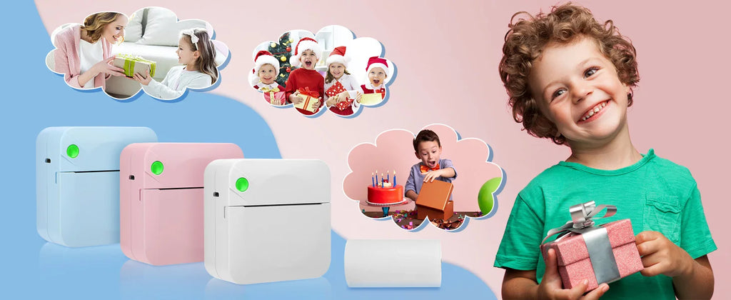 Mini Portable Thermal Printing Sticker Wireless Inkless Mini Printer