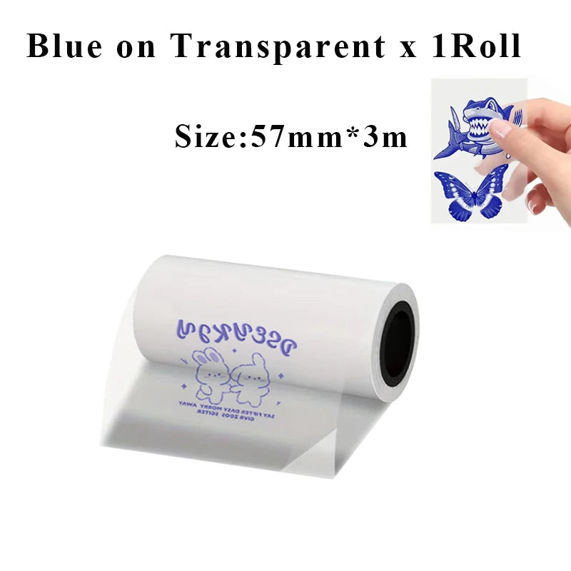 Holographic Laser Transparent Glossy Thermal Sticker Paper rolls