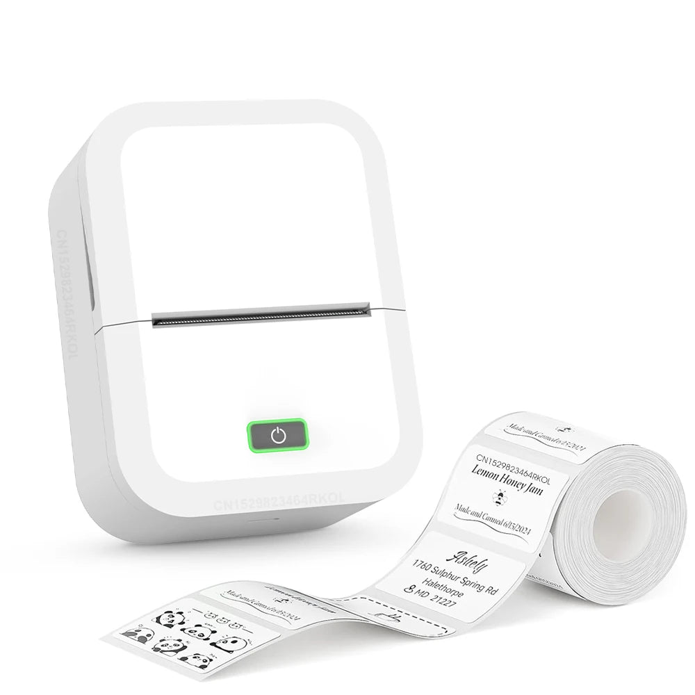 Portable Mini Printer Bluetooth Self Adhesive Sticker Labeller