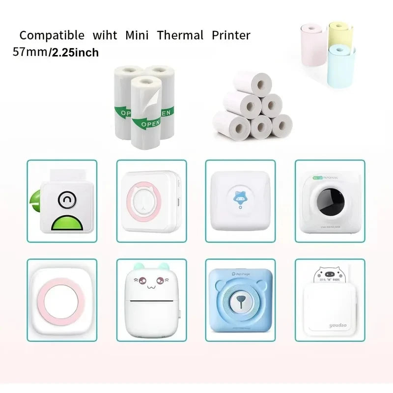 Mini Printer Paper Thermal Label Sticker