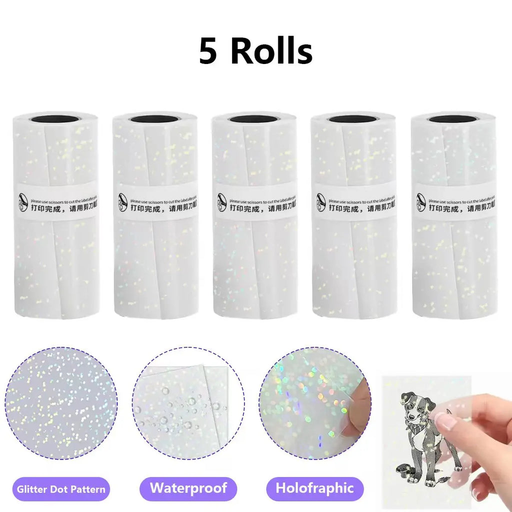 Clear Holographic Transparent Self-Adhesive Thermal Paper Rolls